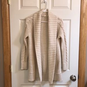 Gap open cable knit cardigan